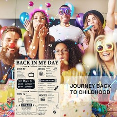 Nostalgic 1986 Birthday Posters – Unframed 8×10 inch Set for 40th Celebrations