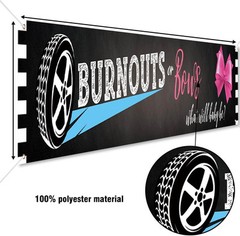 118 x 20 Inches Burnouts Or Bows Gender Reveal