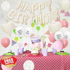 Adorely Pink Macaron Birthday Decor