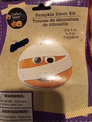 Set Of 3 Halloween Decors:. Blowmold Party Pumpkins, purple Spiderweb, Decor Kit