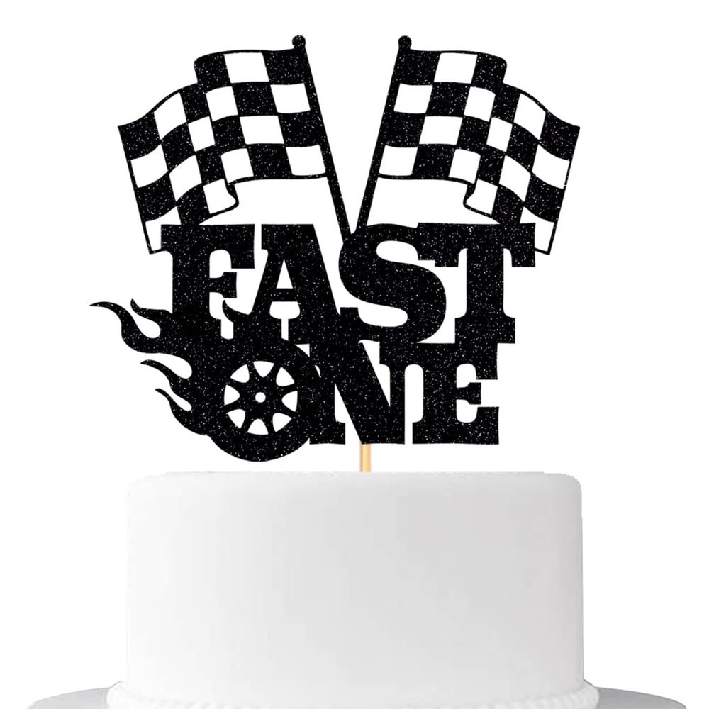 Fast One Cake Topper-1st Birthday – Topper For Photo Booth Props & Backdrop C…