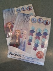 2- Disney’s Frozen II Party Dangle Decoration 3-Pc. (Get Both Packs)