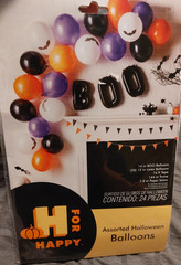 New H for Happy Halloween Decorations Balloons & Bats -5344