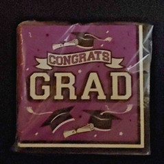 FREE Purple Congratulations Graduation Party Paper Napkins Dinner Plates for 50