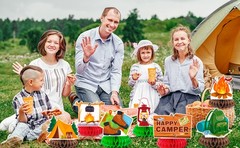 Camping Honeycomb Centerpiece,9 Pcs Camper Table Centerpieces Camper Decoration