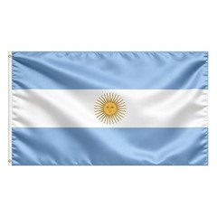Flag, Flag of 3×5 Ft – Polyester Lightweight Flags with 2 Brass 1 Pc Argentina