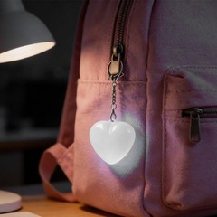 Portable Heart Shaped Touch Lamp Set 3 PCS for Handbag or Keychain Use