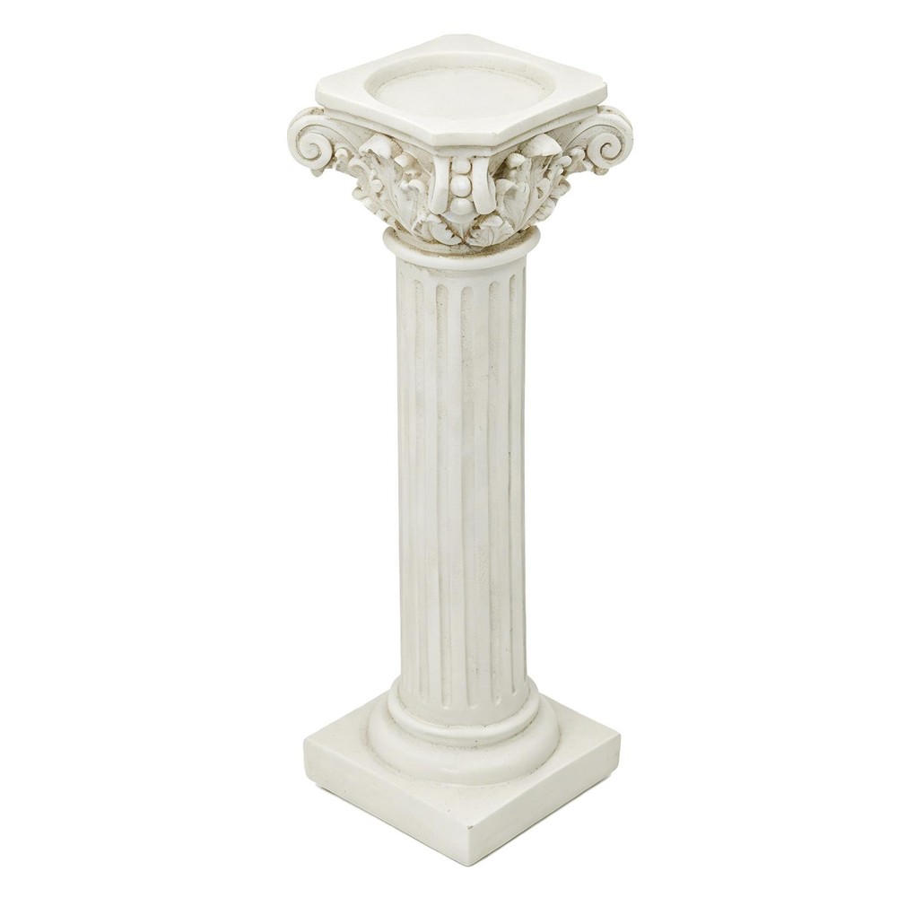 Roman Column Pedestal Vintage Resin Figurine Roman Pillar Column Decor for Home