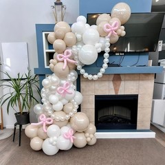 Pearl White Linking Balloons, 100PCS 6 Inch Pearl Color Quick Link Balloons f…