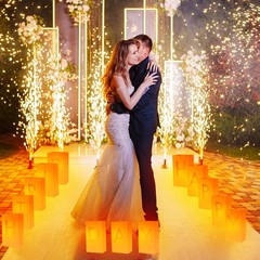 White Paper Luminary Bags Birthday Flame Resistant Candle Bags