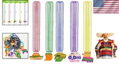 Fiesta Beaded Necklaces 20pcs Cinco De Mayo Party Favors Mexican Celebration …