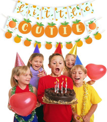 Little Cutie Banner, Cutie Garland,Cutie Birthday Party Decorations,Girl Orange