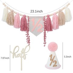 1/2 Birthday Decorations Half Way to One Baby Girl Decorations Half Birthday …