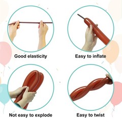 400pcs Twisting Balloons 260Q Long Balloons for Balloon Animals, 20 Assorted …
