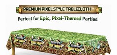 MINECRAFT Gamer Happy Birthday Party Plastic TABLE COVER 3pk