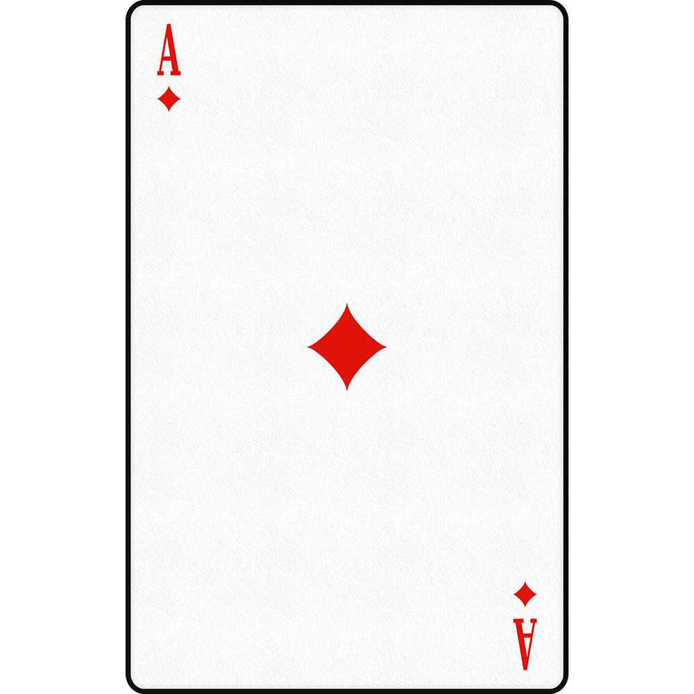 SP12590 Ace of Diamonds Playing Cards Cardboard Cutout Stand