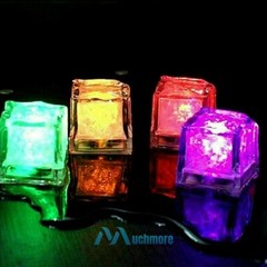 Light Up Ice Cubes, 4~96Pcs Multi Color LED Ice Cubes for Party Drinks Reusable