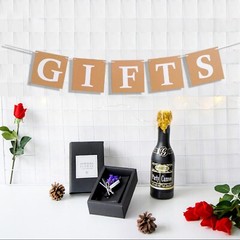 Gifts Sign Bunting Banner Vintage Rustic Gift Banner for Wedding Party, Brida…