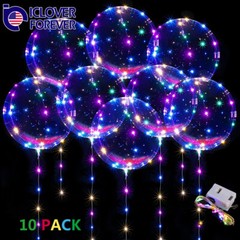 10Pack LED Light Up BoBo Balloons 20 Inch Wedding Birthday Christmas Party Decor