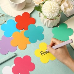 120Pcs Flowers Cutout, Spring Summer Paper Cutouts, Floral Bulletin Board Decor