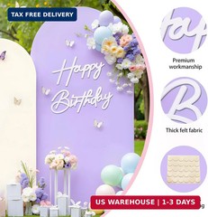 Happy Birthday Sign for Backdrop – Felt Happy Birthday Letters Sign for Girls, B