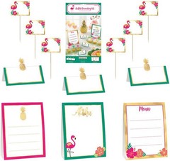 Aloha Summer Hibiscus Tropical Luau Theme Party Buffet Decorating Kit