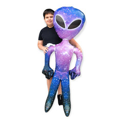 63″ Giant Galaxy Alien INFLATE (Vinyl) Inflatable Huge Alien Figures on Hang Tag