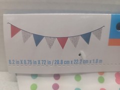 Celebrate It Party Banner White With Colorful Polka Dots Plastic 8.2 X 8.75 X 72