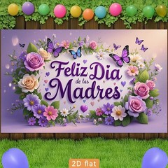 2D Flat 1pc Happy Birthday Banner Flags Party Decorations Photo Backdrop Gift ♤