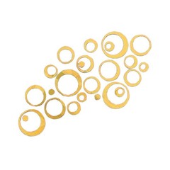 Hollow for acrylic 3D Wall Decals 24 pcs for Bedroom Living Room Nursery Use