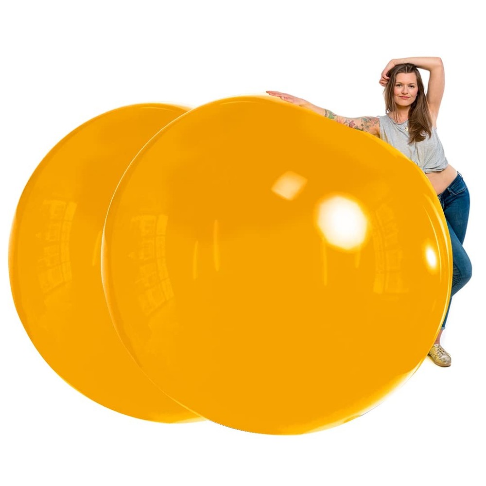| Pack 2x 72 Inch Giant XL Balloons Orange | Extra Large Jumbo Party Balloons…