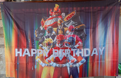Power Rangers Polyester Banner/Backdrop Large 59″ x 39″