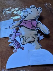 9 pc Winnie The Pooh Table Stand Up Decor Party Theme decoration supplies.