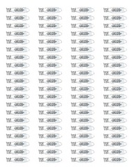 80 Personalized Return Address Name Labels Matte Stickers Letters