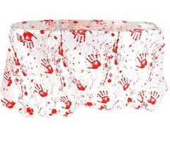 Halloween Blood Palm Foil tablecloth/wall deco | 270x130cm