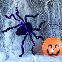 Halloween Large Spider Light Up Haunted House Prop Outdoor Indoor Party Decor ET