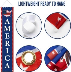 Bold Red, White & Blue Hanging Flags – 250th Anniversary Decor for All Occasions