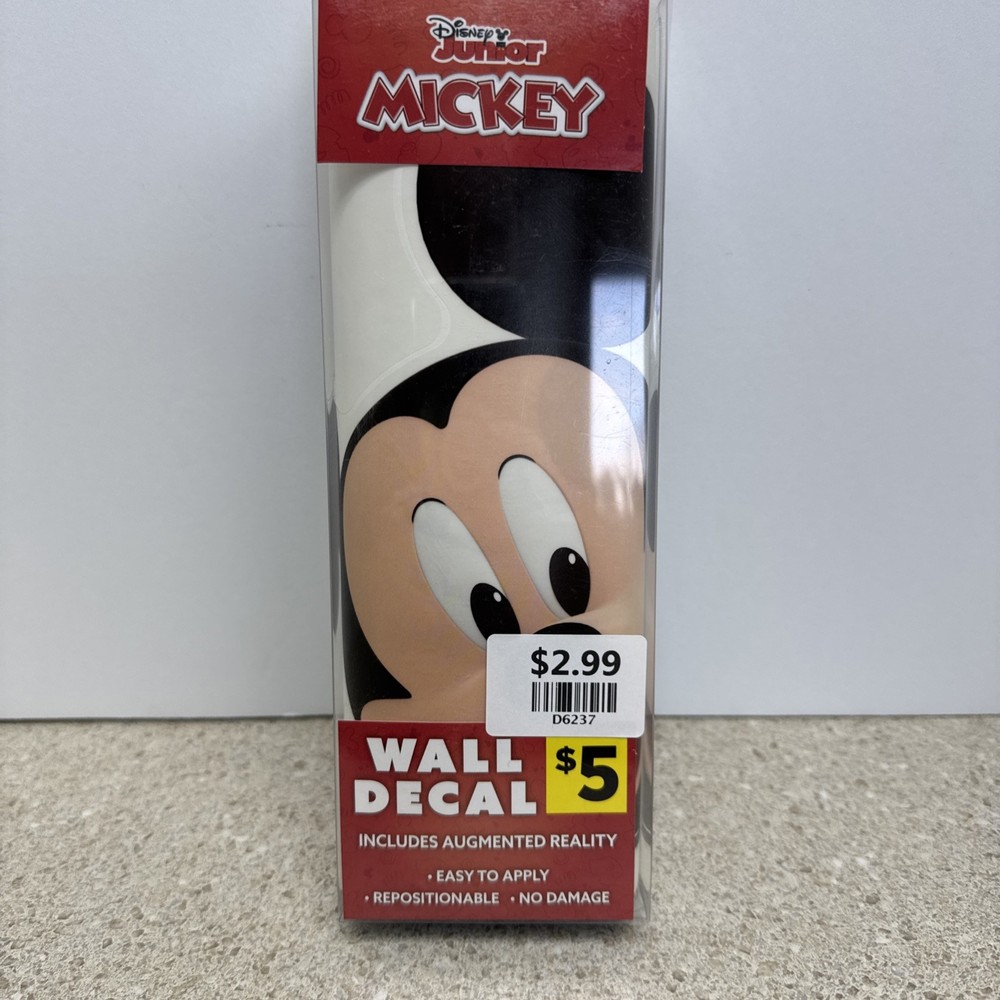 Disney Jr MICKEY MOUSE 13×16 Augmented Reality Wall Decal New Reposition Kids