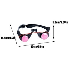 LED Red Eye Glasses Halloween Scary Light Up Party Cosplay Horror Prop Gift UK