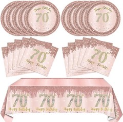 41PCS 70th Birthday Decorations for Women 1 Count (Pack of 1), 70 Years Old