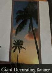 New Changing Spaces 30” X 60” Giant Decor Banner “HAWAII PALM TREE”