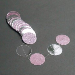 Glitter Pink Circle Garlands Party Decoratoins Polka Dots Streamer Backdrop B…