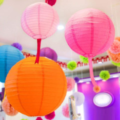 16 Pcs Colorful Paper Lanterns (Multicolor,Size of 4”, 6”, 8”, 10”) – Chinese…