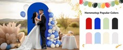 Blue Arch Cover 7.2 ft (No Arch Backdrop Stand), Spandex Wedding Balloon