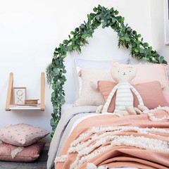 DearHouse 86 Feet 12 Strands Artificial 12pcs Eucalyptus Vine, Light Green