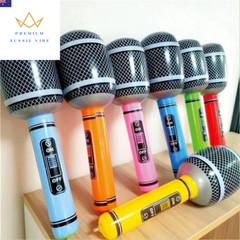 5Pcs Inflatable Microphones 24/30Cm Random Color Microphone Toys Music Party Dec