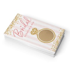 Bridal Shower Games – Scratch Off Raffle Cards, Fun Wedding Shower Game, Pink…