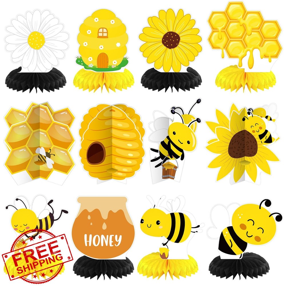 Weekgrat Bee Honeycomb Centerpieces Bee Theme