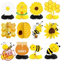 Weekgrat Bee Honeycomb Centerpieces Bee Theme