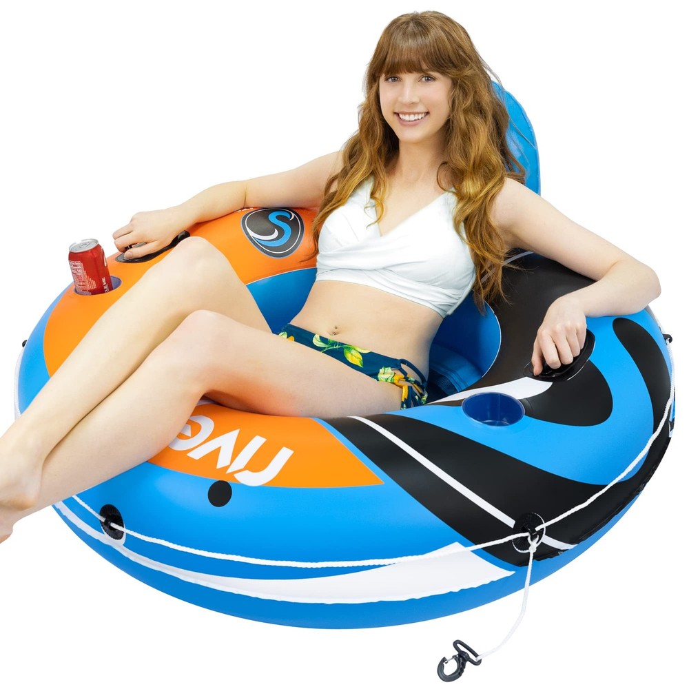 Inflatable River Tube Float – Heavy Duty River Float Pool Floats Lake Premium…